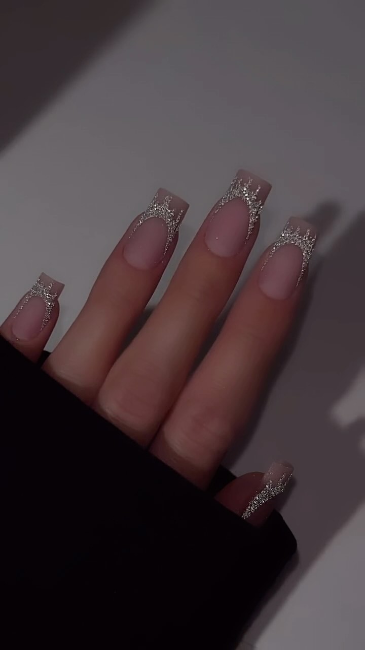 Elegant Glitter Nails