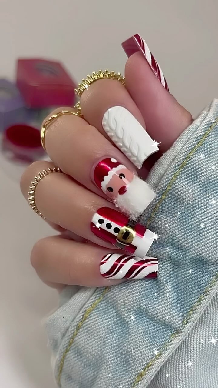 Festive Christmas Nail Art
