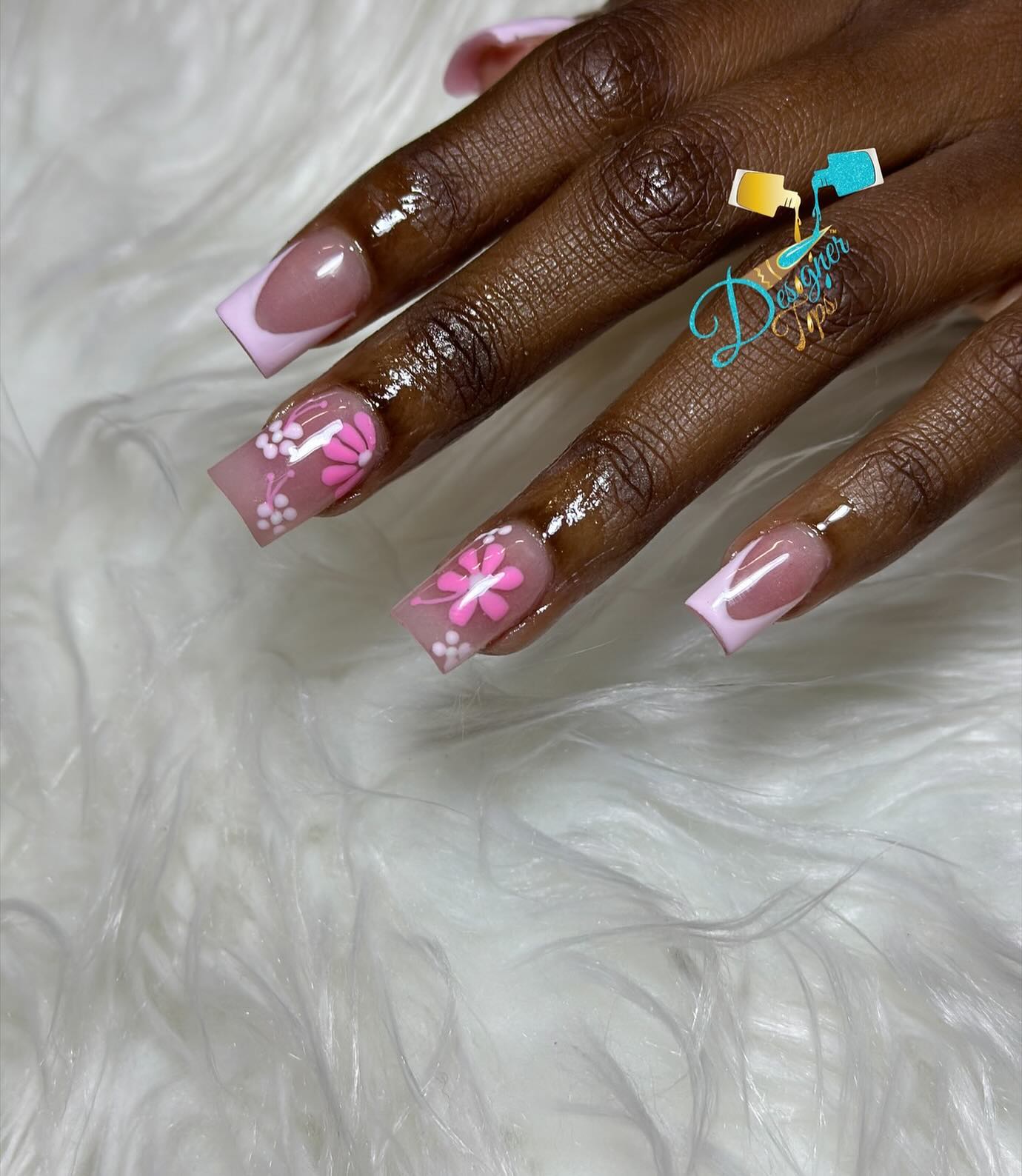 Floral Design Nails